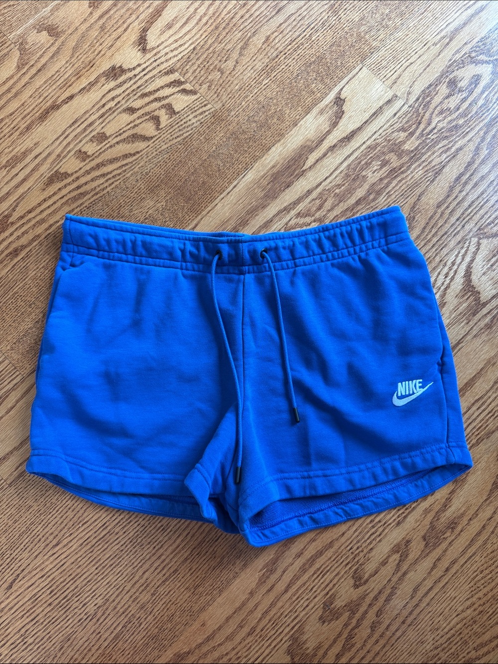 Women’s Nike Sportswear Essential Terry Shorts Royal Blue Womens